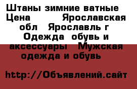 Штаны зимние ватные › Цена ­ 300 - Ярославская обл., Ярославль г. Одежда, обувь и аксессуары » Мужская одежда и обувь   